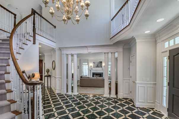 Chandelier, Fireplace, Interior, Recessed Lighting