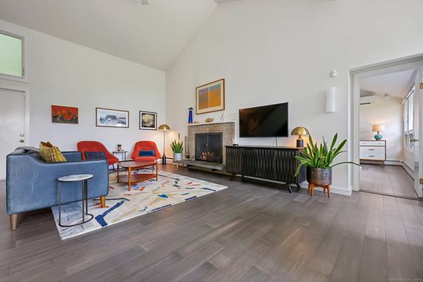 Fireplace, Interior, Living room, Wood Texture Flooring