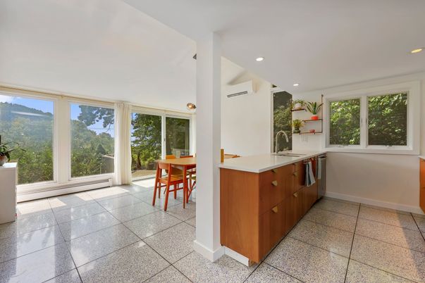 Dining room, Interior, Kitchen, Recessed Lighting