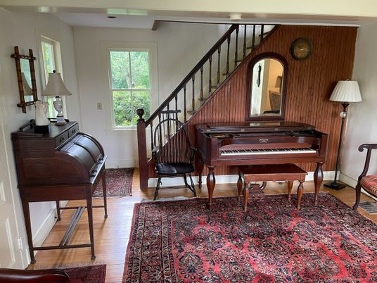 Interior, Piano, Wood Texture Flooring