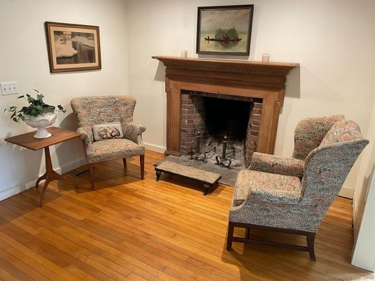 Fireplace, Interior, Wood Texture Flooring