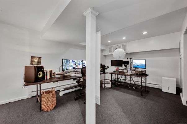 Home Office, Interior, Recessed Lighting