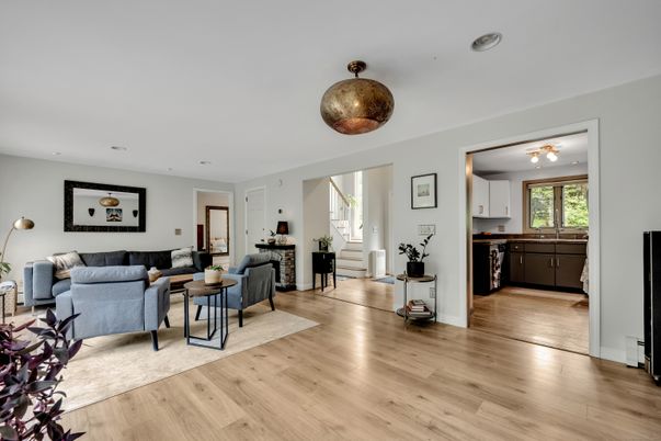 Interior, Kitchen, Living room, Wood Texture Flooring