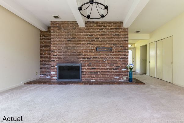Empty room, Fireplace, Interior, Stone Walls