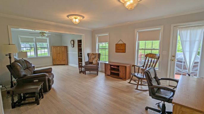 Home Office, Interior, Wood Texture Flooring