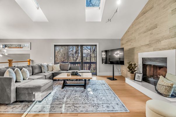 Fireplace, Interior, Living room, Wood Texture Flooring, Wooden Walls
