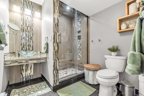 Bathroom, Glass Shower, Interior