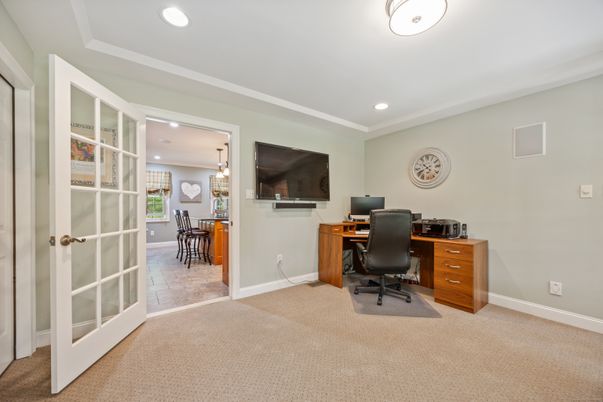 Home Office, Interior, Pendant Lights, Recessed Lighting