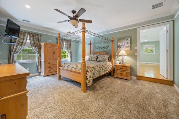 Bedroom, Interior, Recessed Lighting