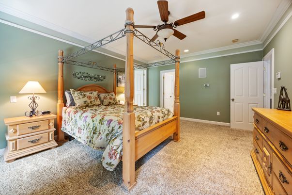 Bedroom, Interior, Recessed Lighting
