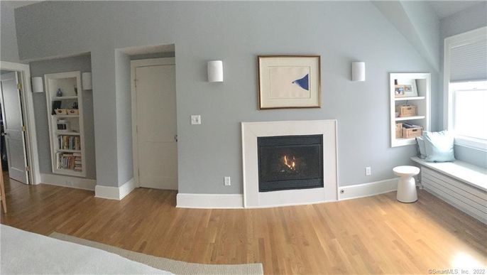 Fireplace, Interior, Wood Texture Flooring