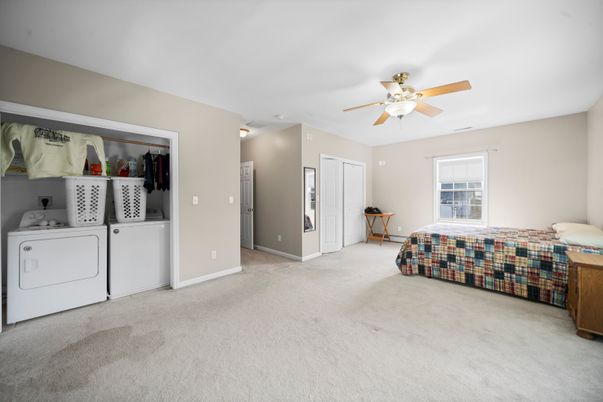 Bedroom, Interior, Utility Closets, Washer