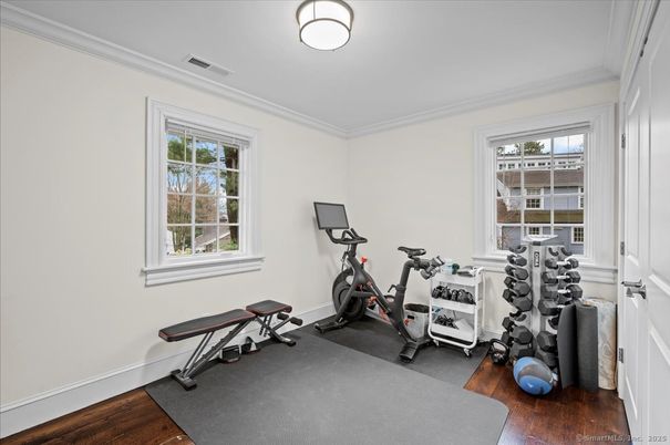 Fitness Equipment, Interior, Wood Texture Flooring