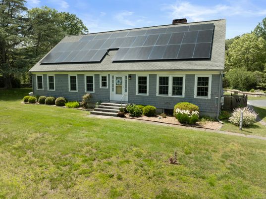 Backyard, Exterior, Facade, Solar Panels, Cape Cod