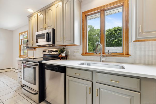 Interior, Kitchen, Recessed Lighting, Stainless Steel Appliances