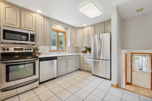 Interior, Kitchen, Recessed Lighting, Stainless Steel Appliances