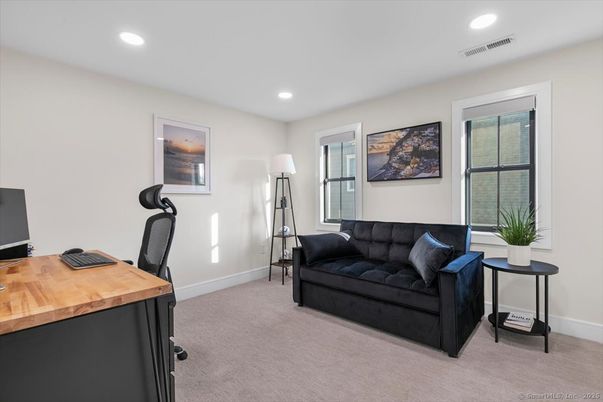 Home Office, Interior, Recessed Lighting