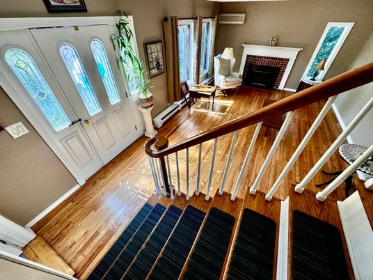 Fireplace, Interior, Wood Texture Flooring