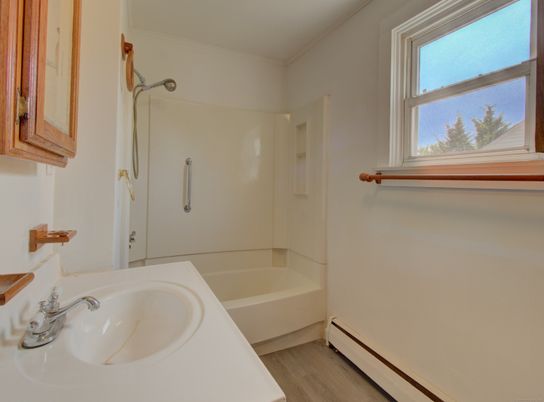 Bathroom, Interior, Wood Texture Flooring