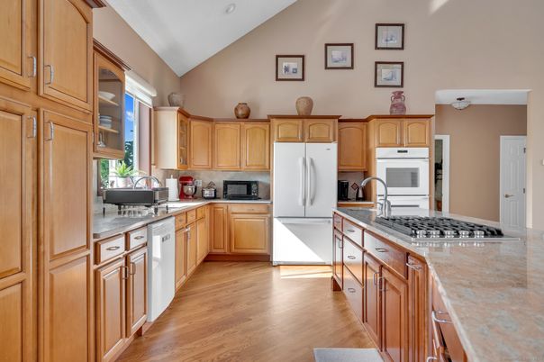 Interior, Kitchen, Wood Texture Flooring
