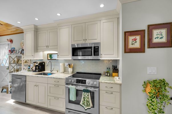Interior, Kitchen, Recessed Lighting, Stainless Steel Appliances