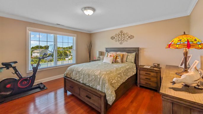 Bedroom, Fitness Equipment, Interior, Wood Texture Flooring