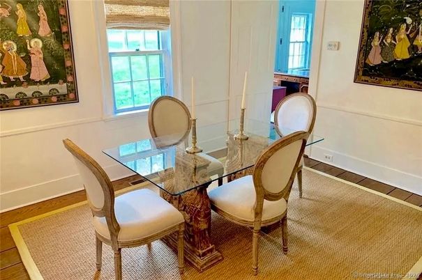 Dining room, Interior, Wood Texture Flooring
