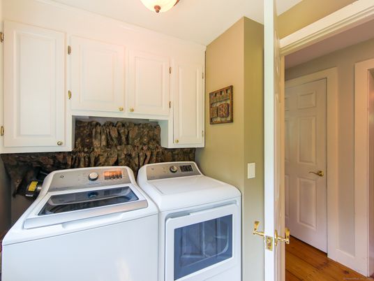 Interior, Washer, Wood Texture Flooring
