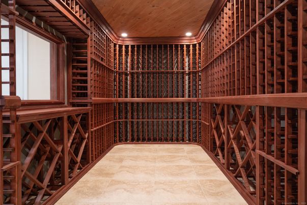 Interior, Recessed Lighting, Wine Storage, Wooden Ceilings