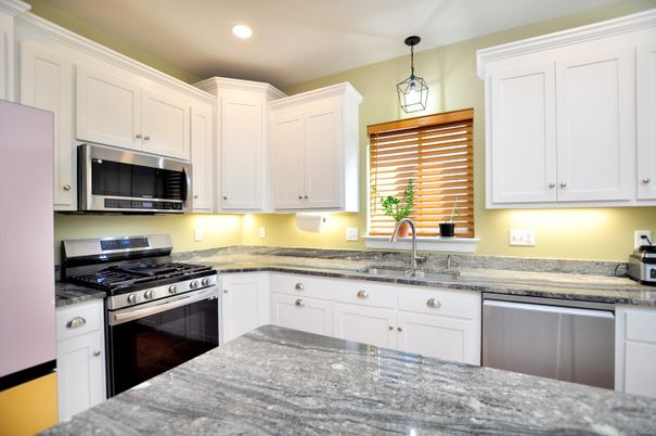 Interior, Kitchen, Pendant Lights, Recessed Lighting, Stainless Steel Appliances