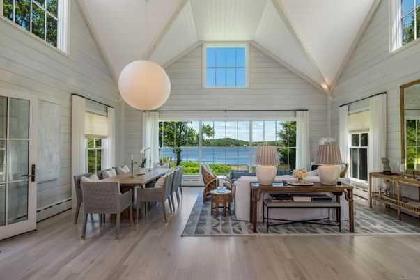 Dining room, Interior, Water, Wood Texture Flooring