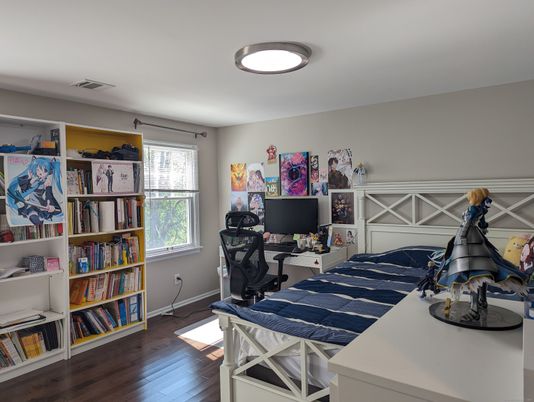 Home Office, Interior, Wood Texture Flooring