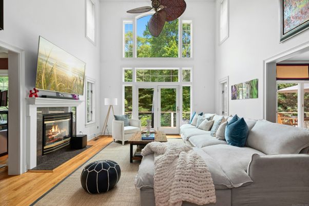 Fireplace, Interior, Living room, Wood Texture Flooring