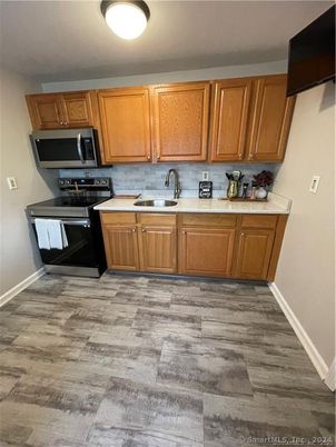 Interior, Kitchen, Wood Texture Flooring