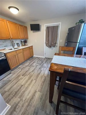 Interior, Kitchen, Wood Texture Flooring