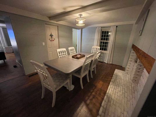Dining room, Interior, Wood Texture Flooring