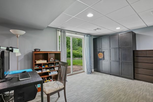 Home Office, Interior, Recessed Lighting