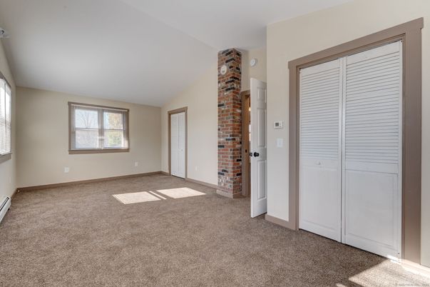 Empty room, Fireplace, Interior