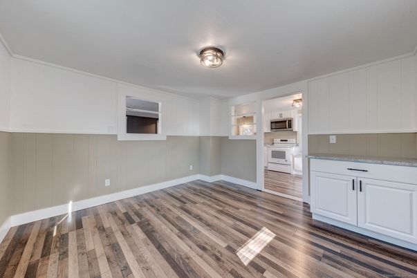 Empty room, Interior, Kitchen, Wood Texture Flooring