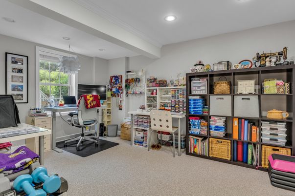 Home Office, Interior, Recessed Lighting