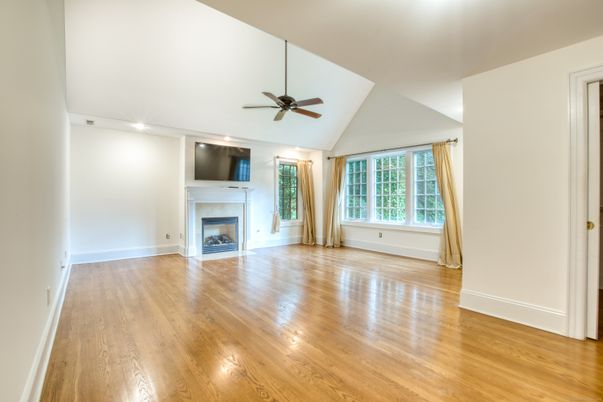 Empty room, Fireplace, Interior, Wood Texture Flooring