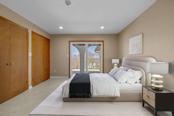 Bedroom, Interior, Recessed Lighting