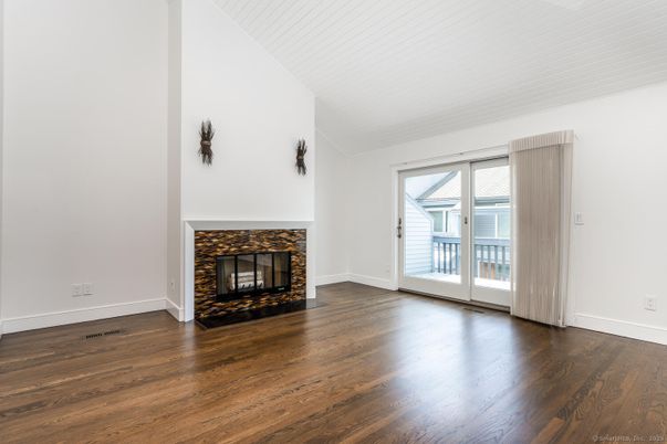 Empty room, Fireplace, Interior, Wood Texture Flooring