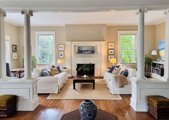 Fireplace, Interior, Living room, Wood Texture Flooring