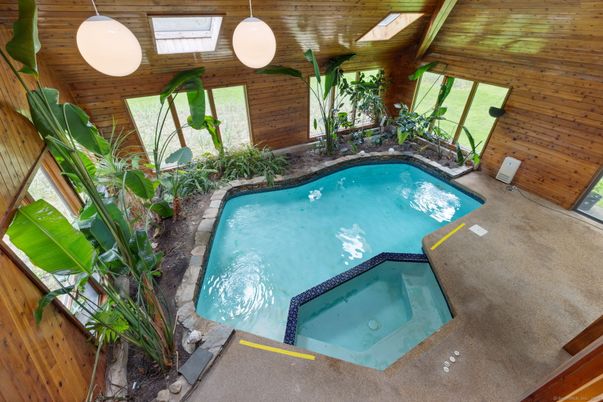 Interior, Pool, Wooden Walls