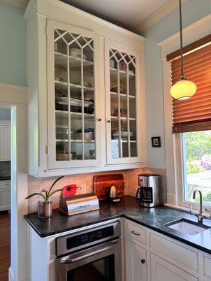 Interior, Kitchen, Pendant Lights, Wood Texture Flooring