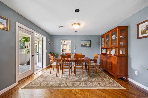 Dining room, Interior, Wood Texture Flooring