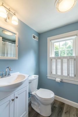 Bathroom, Interior, Wood Texture Flooring