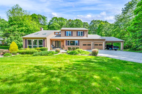 Attached, Backyard, Exterior, Facade, Brick Facade, Split Level