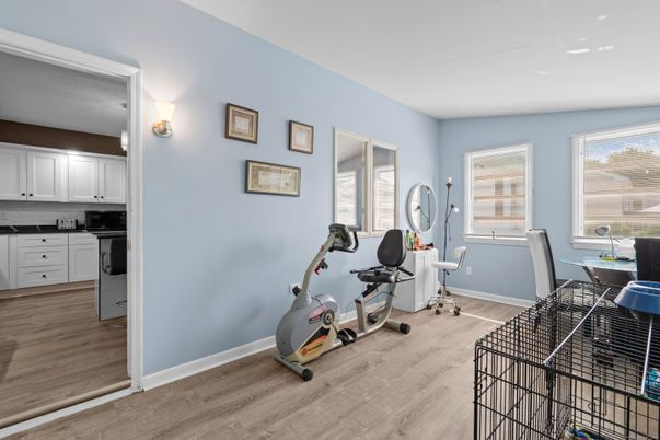 Dining room, Fitness Equipment, Interior, Wood Texture Flooring